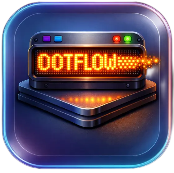 DotFlow DotMatrix Ticker stack