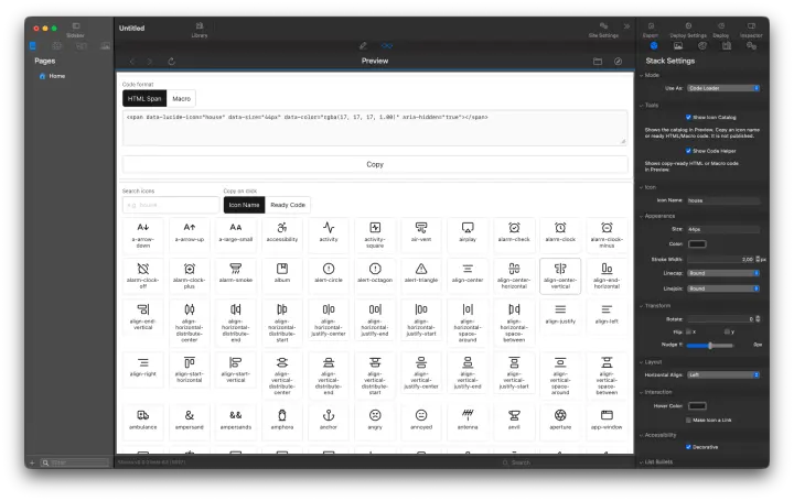 Lucide screenshot