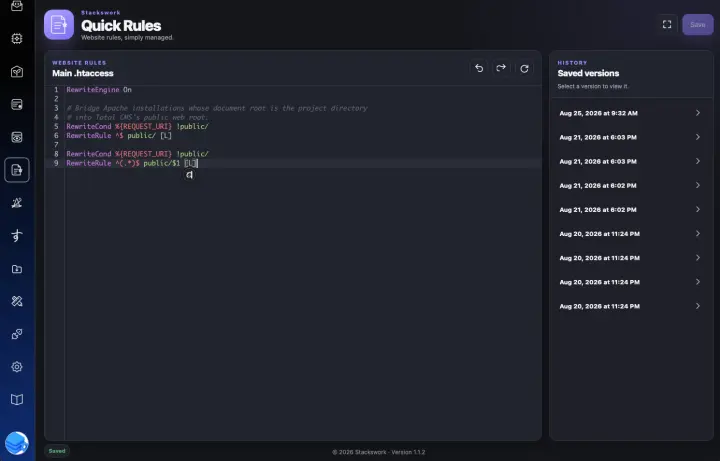 Quick Rules screenshot