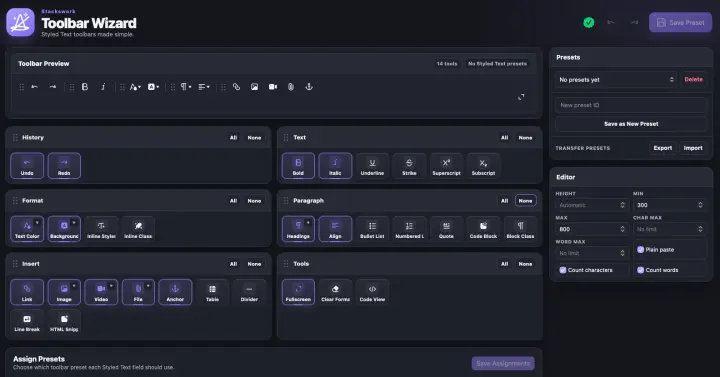 Toolbar Wizard screenshot